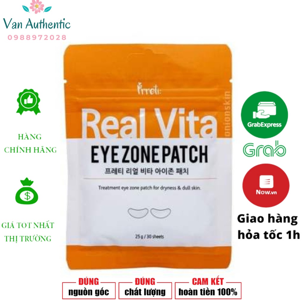 Mặt nạ vùng mắt Prreti Real Vita Eyezone Patch (1 túi 30 miếng)