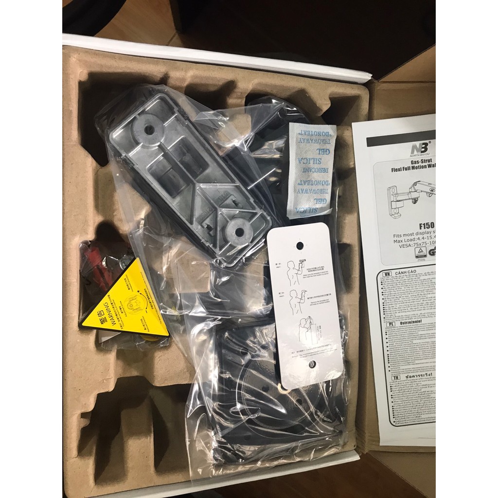 GIÁ TREO MÀN HÌNH NB F150 GẮN TƯỜNG 17 - 27 INCH | BigBuy360 - bigbuy360.vn