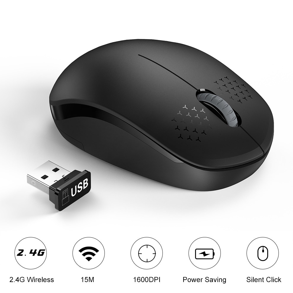 Chuột máy tính không dây 2.4ghz 1600 Dpi | BigBuy360 - bigbuy360.vn