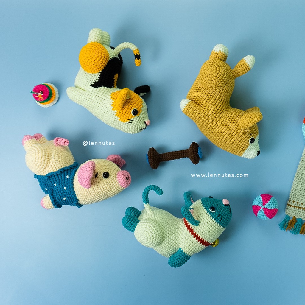 DIY, Công Thức, Bài Hướng Dẫn,Móc Thú Bông Nhồi Len