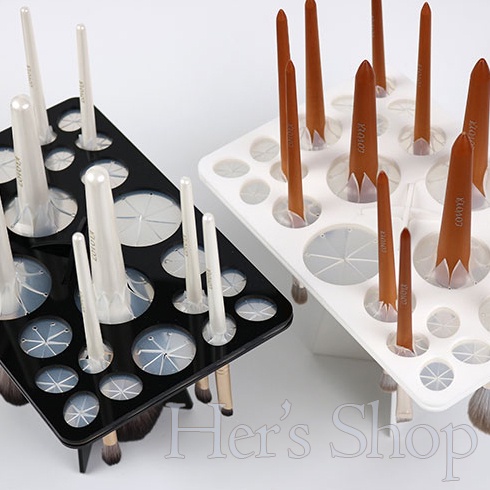 Giá Phơi Cọ Trang Điểm 26 Ô Tròn Tiện Dụng Có Thể Gấp Gọn Tiện Dụng