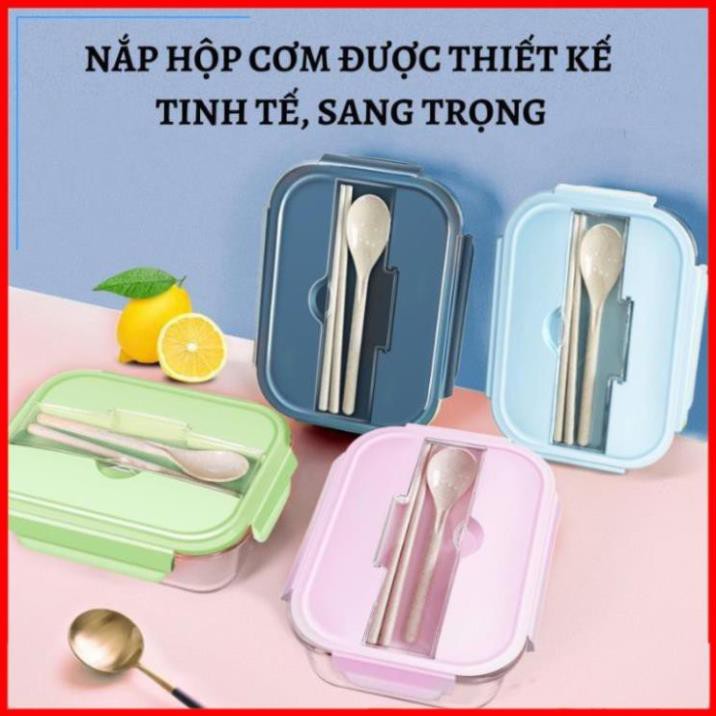 Hộp Đựng Cơm Văn Phòng Thủy Tinh Cao Cấp Kèm Đũa, Thìa Có Chia 3 Ngăn, 2 Ngăn, 1 Ngăn- Tặng Kèm Túi | BigBuy360 - bigbuy360.vn