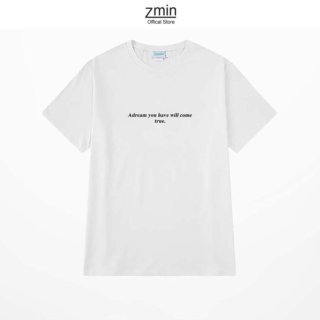 Áo thun nam nữ tay lỡ Zmin, dáng Unisex form rộng phong cách ulzzang - U006