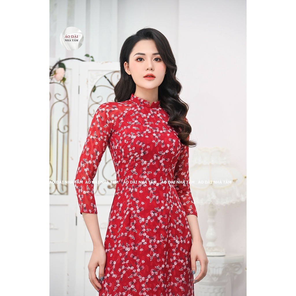 ÁO DÀI HOA NHÍ, ÁO DÀI NHÀ TẤM TT60