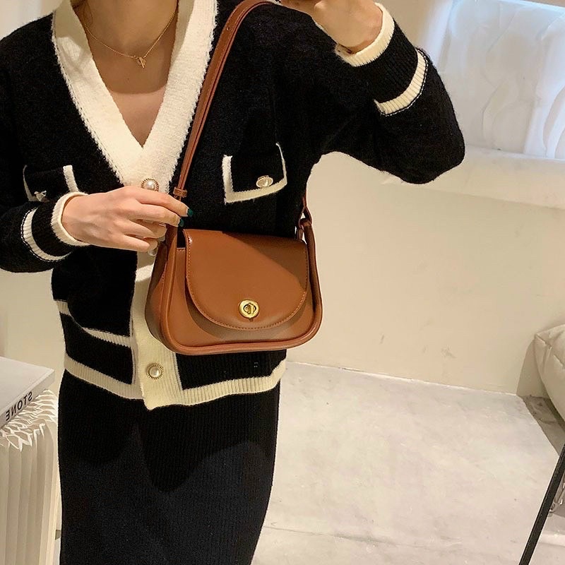 Túi Đeo Chéo Kẹp Nách Nữ Da Trơn Mềm, Túi Xách Nữ Đi Học Đi Chơi Phong Cách Hàn Quốc