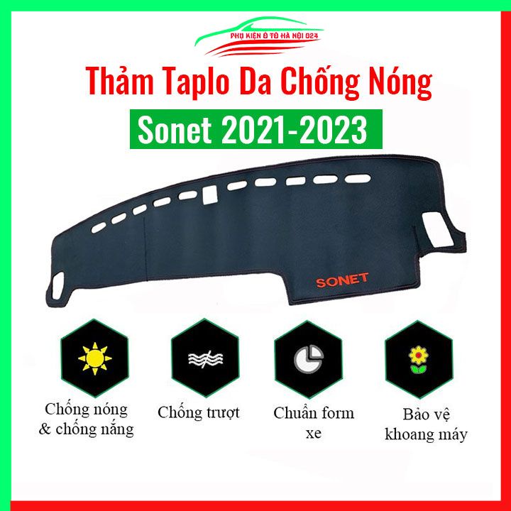 Thảm taplo xe ô tô Sonet 2021-2023 chống nắng nóng làm mát xe mở rộng tầm nhìn