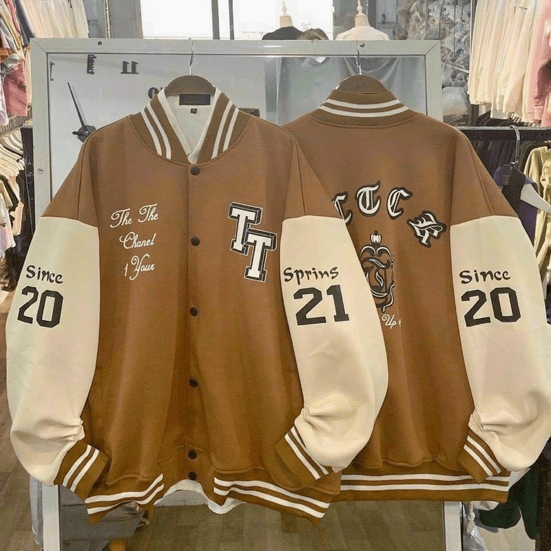 Áo khoác bomber nỉ ngoại form tờ y hình thời trang form rộng hàn quốc cho các bạn trẻ THỜI TRANG KOKO MI