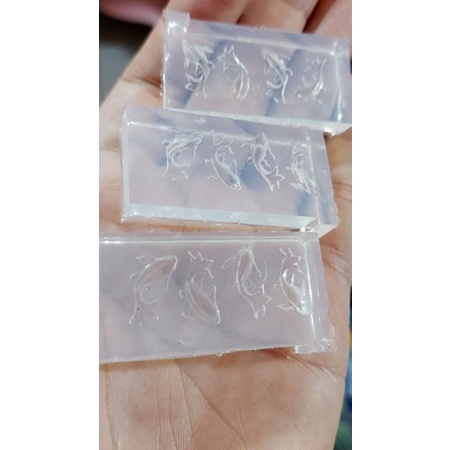 Khuôn silicon làm cá koi trang trí móng, keycap, tiểu cảnh resin