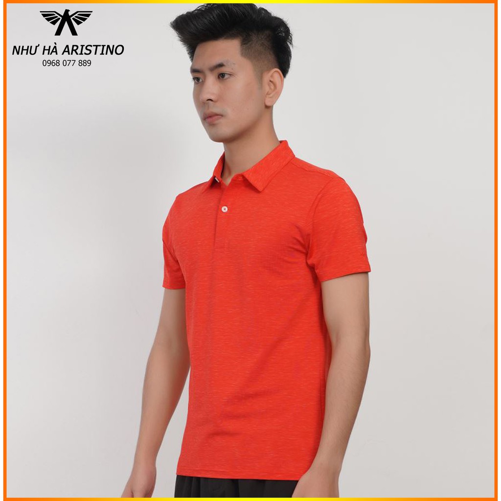 Áo Polo Aristino APS072s8 Slim Màu Đỏ Không Nhăn có S-M-xL-XXL