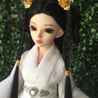 Đồ búp bê bjd 1/4 cổ trang + búi tóc