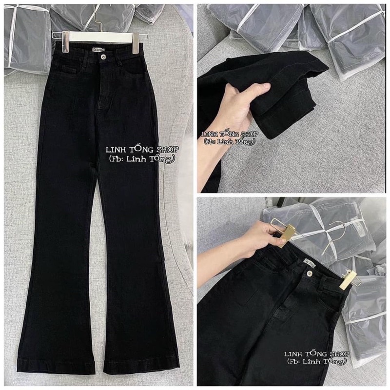 Quần jeans ống loe bigsize 60-90kg co giãn