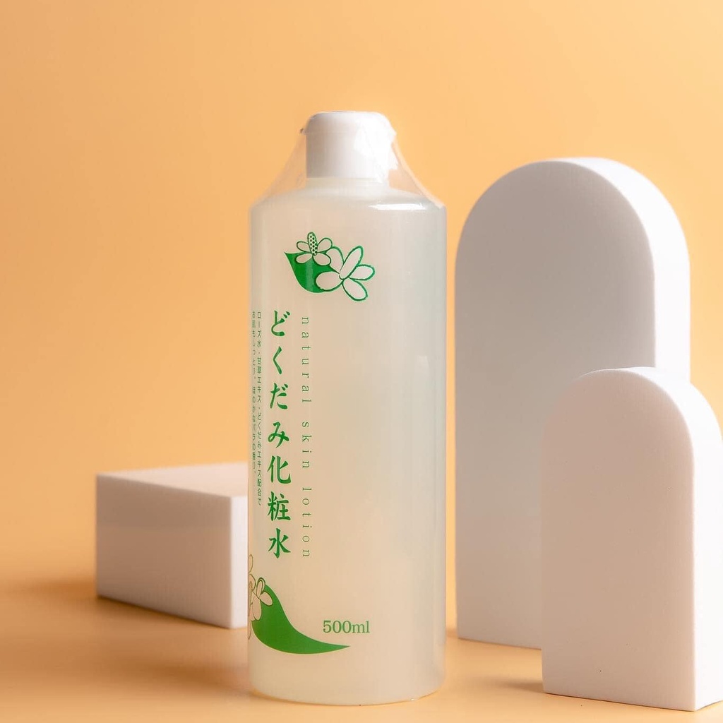 Nước hoa hồng Toner diếp cá Dokudami Natural Skin Lotion Nhật 500ml