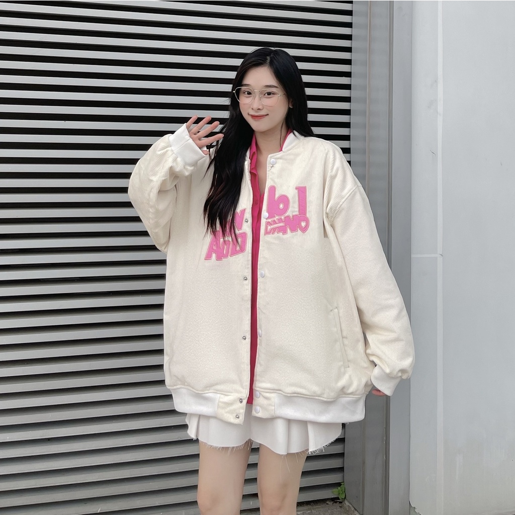 Áo Khoác Nữ BISS JEM CLOSET Form Rộng Dày Dặn 2 Màu Be VÀ Xanh 10376