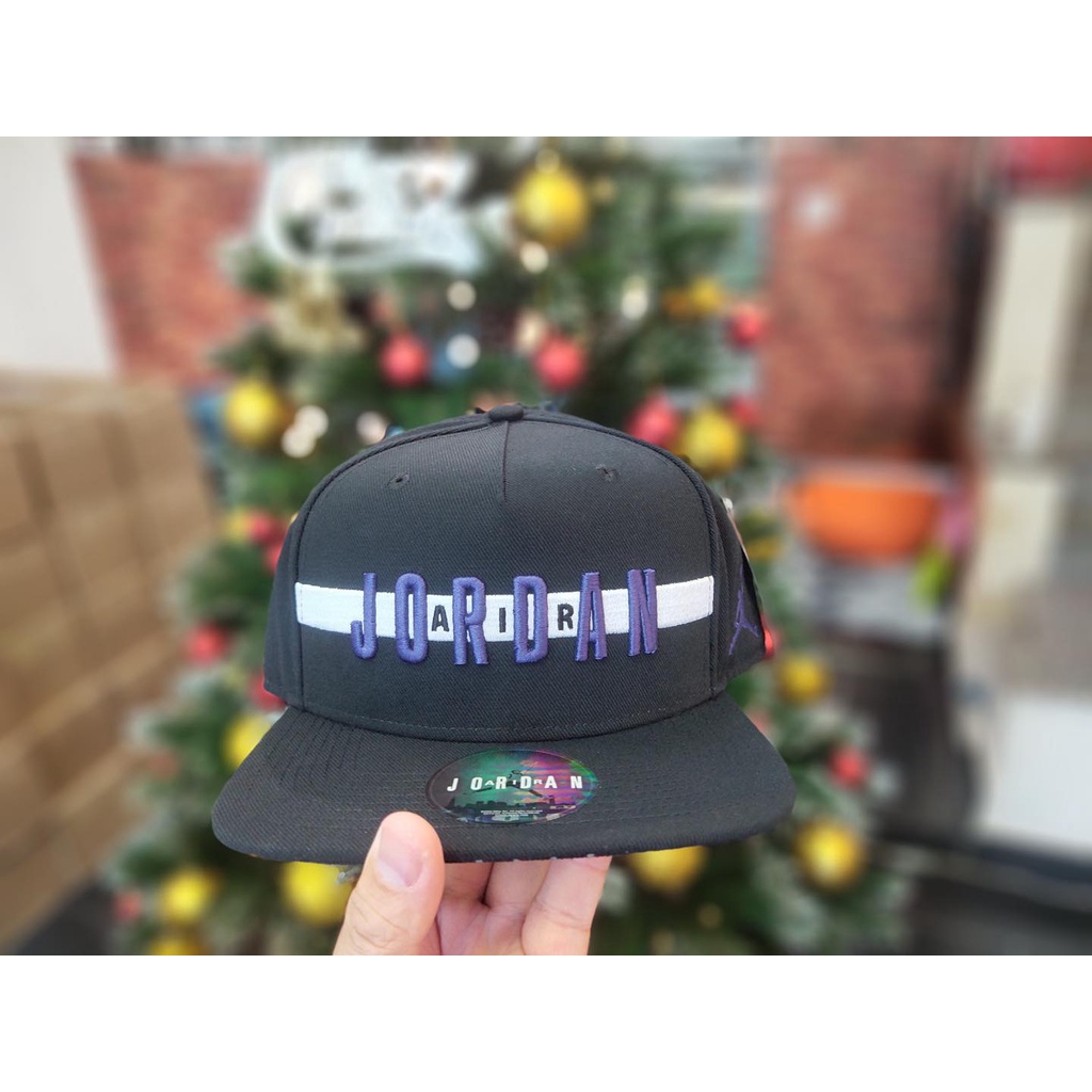 Nón snapback Jordan chính hãng,mũ lưỡi bằng Jordan Air Stripe Snapback Full Tem { Hình thật }