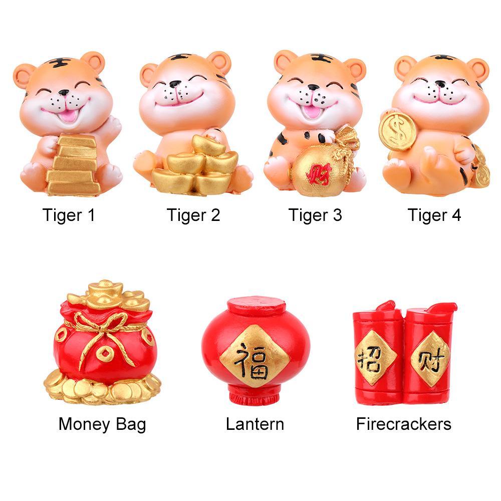 Đồ trang trí Chú Hổ May Mắn Trang Trí Năm Mới Phong Cách Trung Hoa