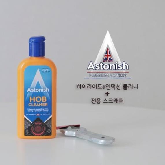 Vệ sinh bếp từ bếp hồng ngoại lau bếp đa năng chất tẩy dầu mỡ cháy khét trên bề mặt bếp ASTONISH C1087