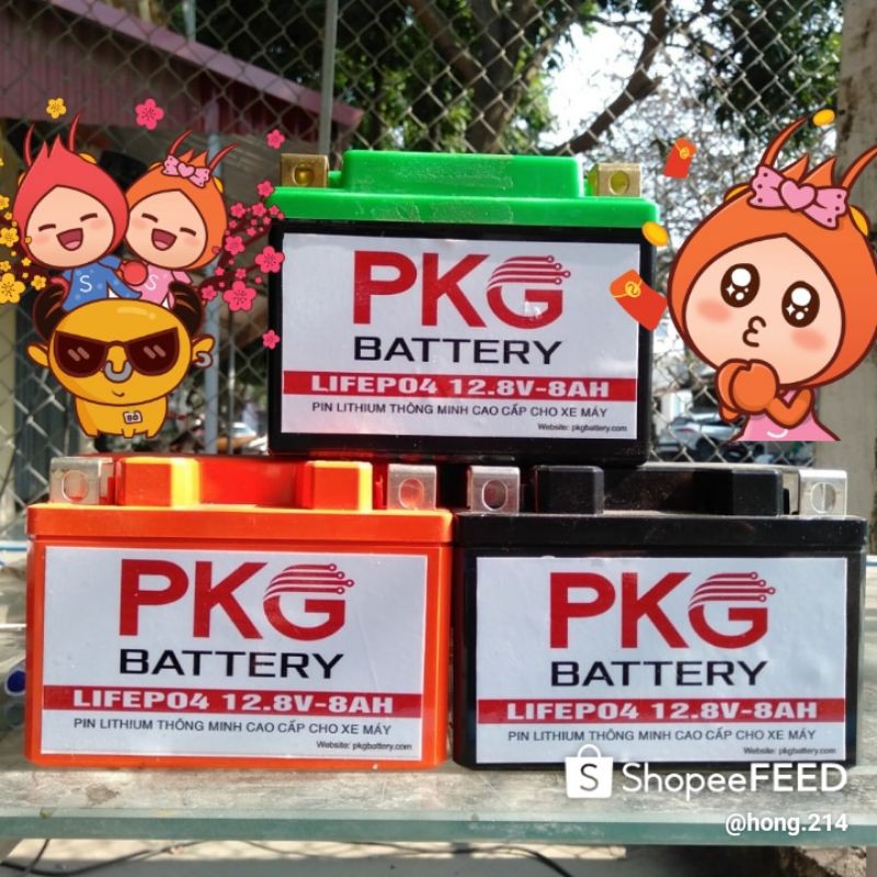 Ắc quy lithium 12.8v 8ah full dung lượng max 100a khởi động xe máy