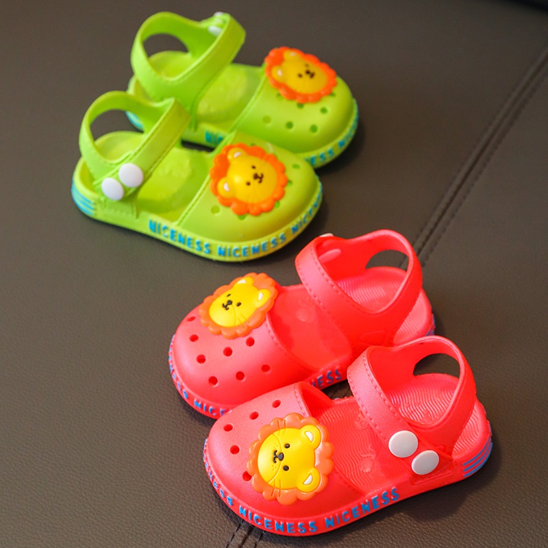 Giày Sandal 2 Lỗ Đế Mềm Chống Trượt Thời Trang Mùa Hè Dành Cho Trẻ Sơ Sinh