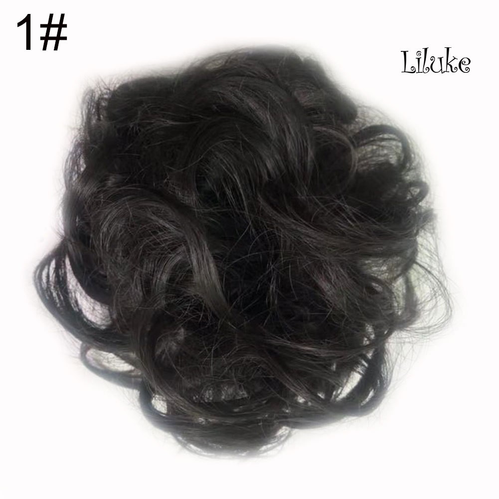 Búi Tóc Giả Xoăn Dài Gợn Sóng Co Giãn Dành Cho Cô Dâu