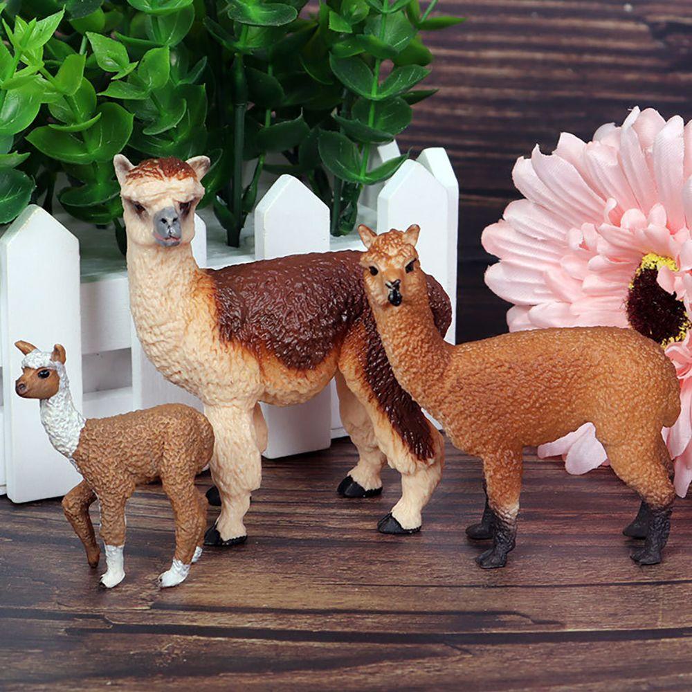 Mô Hình Lạc Đà Alpaca Sống Động Giáo Dục Sớm Cho Bé