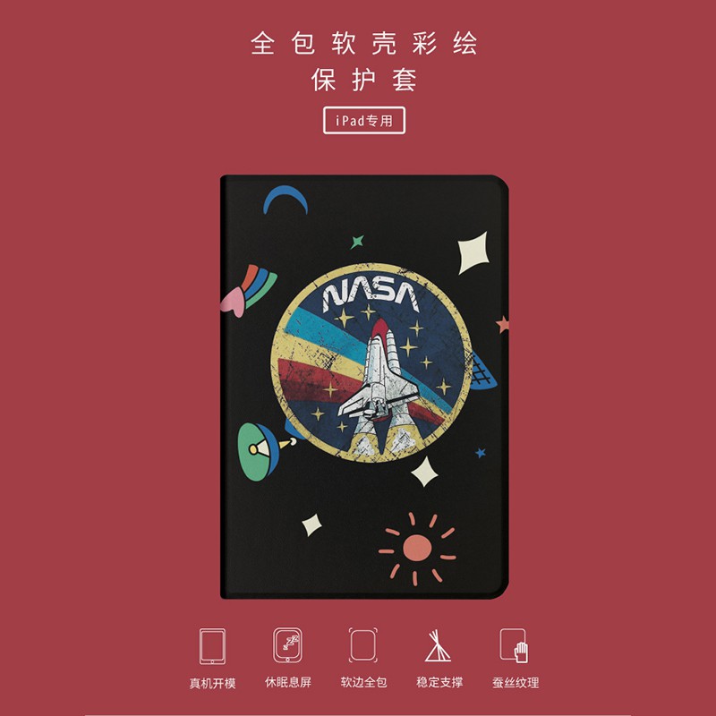 Bao da bảo vệ có giá đỡ họa tiết NASA 2017/2018 cho Apple iPad Air Pro 9.7 10.5 11 10.2 " Inch Mini 1/2/3/4/5 | BigBuy360 - bigbuy360.vn