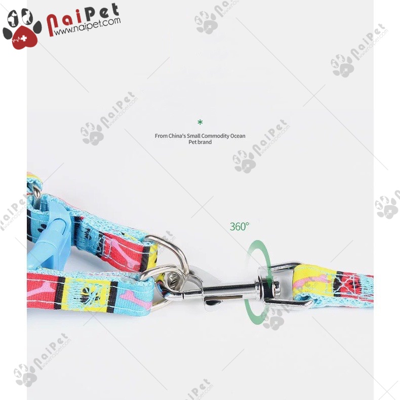 Dây Dắt Kèm Yếm Ngực Nhiều Màu Sắc DDYN010