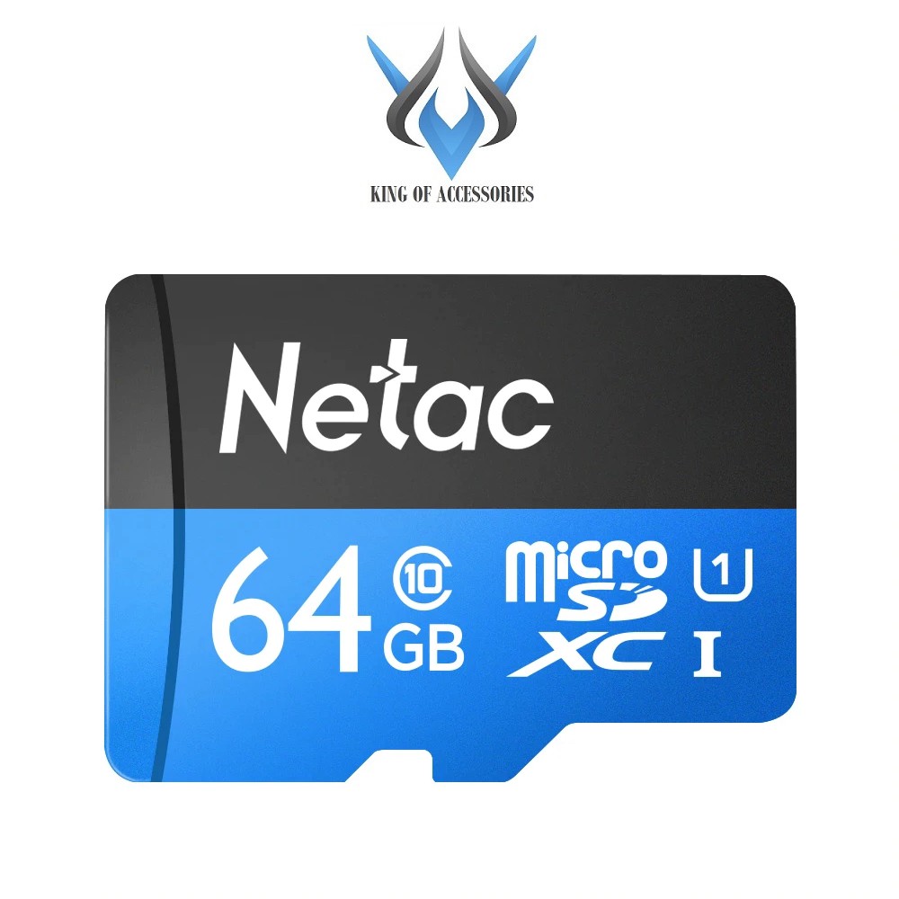 Thẻ nhớ MicroSDXC Netac C10 UHS-I U1 64GB 80MB/s (Đen)