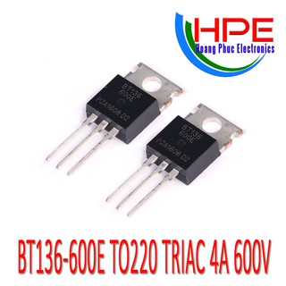 BT136-600E TO220 TRIAC 4A 600V