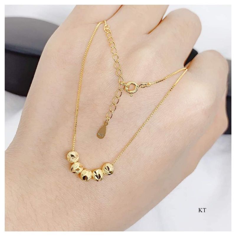 DÂY CHUYỀN BI BẠC MẠ VÀNG