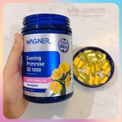 Tinh Dầu hoa Anh Thảo Wagner Evening Primrose Oil 1000mg lọ 200 viên