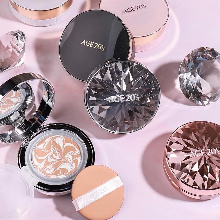 Phấn Nền Lạnh Age20’s Kim Cương Lâu Trôi, Kiềm Dầu Essence Cover Pact Original SPF 50+/PA+++ White Beige 12.5g | BigBuy360 - bigbuy360.vn