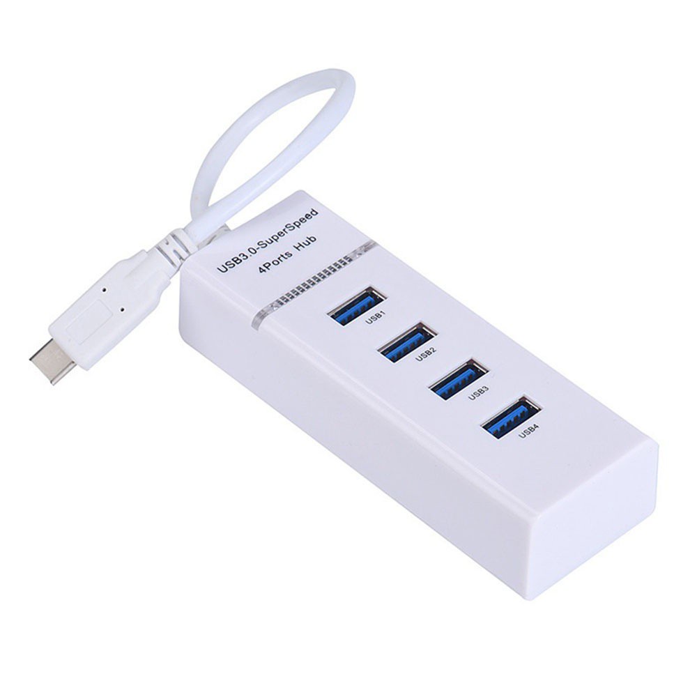 AUGUSTINA 4-port Hubs Computer Splitter USB Hub High Speed For PC Laptop Desktop Adapter Multi-device USB 3.0 4 port/Multicolor