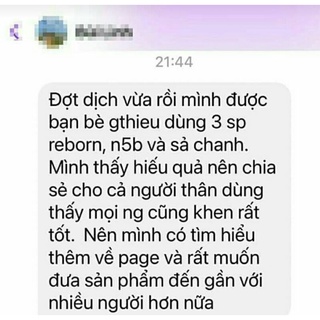 Tinh dầu Reborn 10ml VQH (100% hữu cơ)
