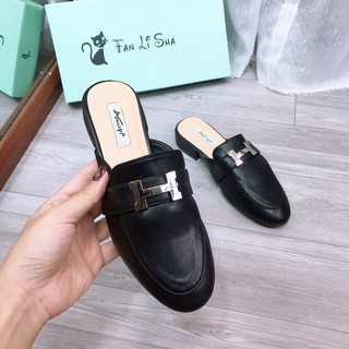 Dép sục nữ da chữ H