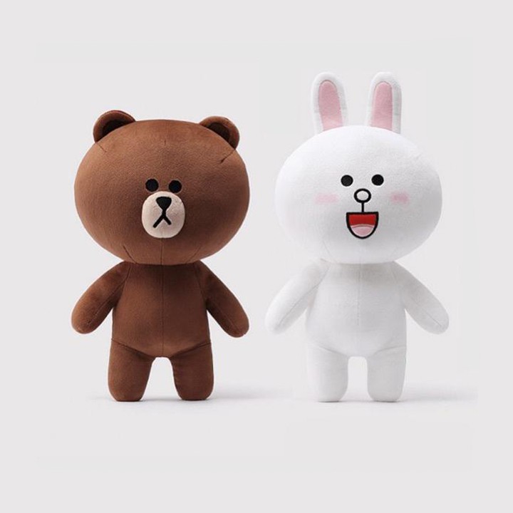 Gấu Brown hoặc thỏ Cony chất mềm mịn, siêu dễ thương cho bé kích thước 40cm