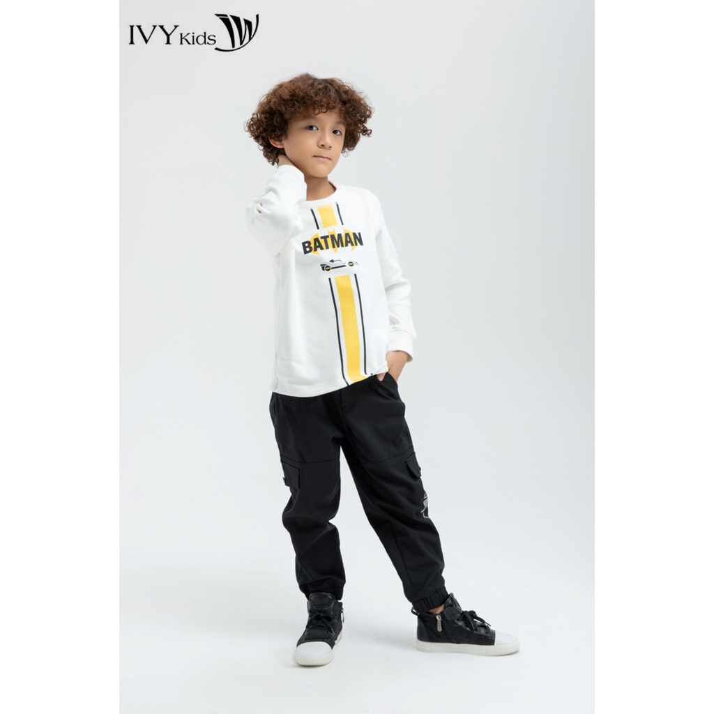 Áo thun bé trai in hình batman IVY moda MS 58K1189