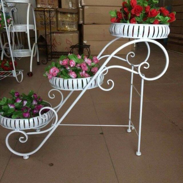 Kệ sắt nghệ thuật cực đẹp 3 tầng