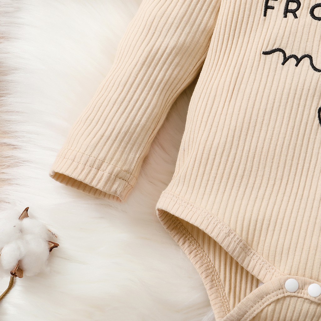 Set 3 sản phẩm Mikrdoo gồm áo liền quần tay dài có bèo nhún+quần da báo+băng đô da báo thời trang mùa thu cho bé gái