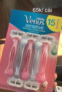 Dao cạo nữ Venus Glitte Sensitive 3 đầu lưỡi (1 cái)
