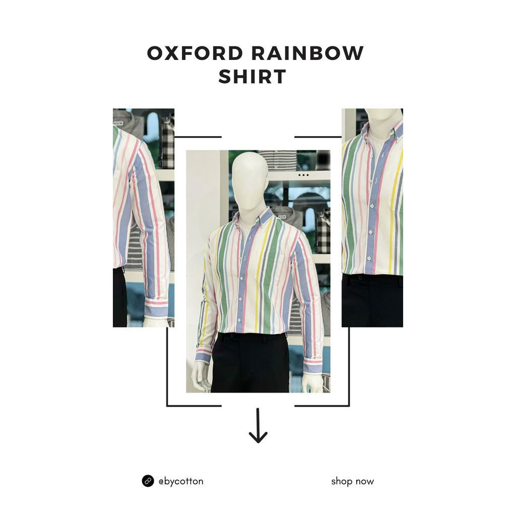 Áo Sơ Mi Nam Cao Cấp Oxford Rainbow Shirt BY COTTON