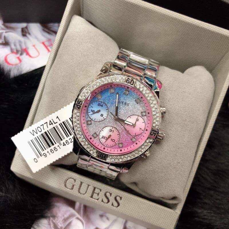Đồng Hồ Nữ Guess Analog Pink W0774L1