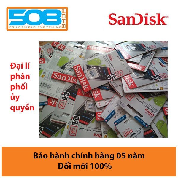 Thẻ nhớ SanDisk Mirco SD Ultra Class 10 80Mb/s – Bảo hành chính hãng 5 năm FPT, Vĩnh Xuân
