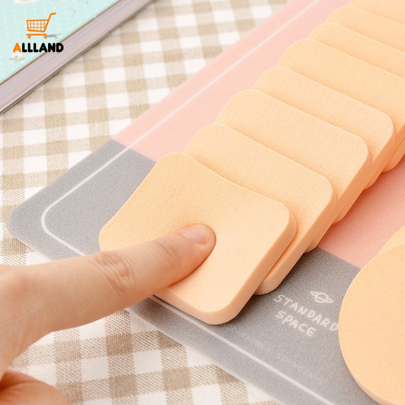 Set 10 Mút Trang Điểm Siêu Mềm Hình Tròn/Vuông Chuyên Nghiệp