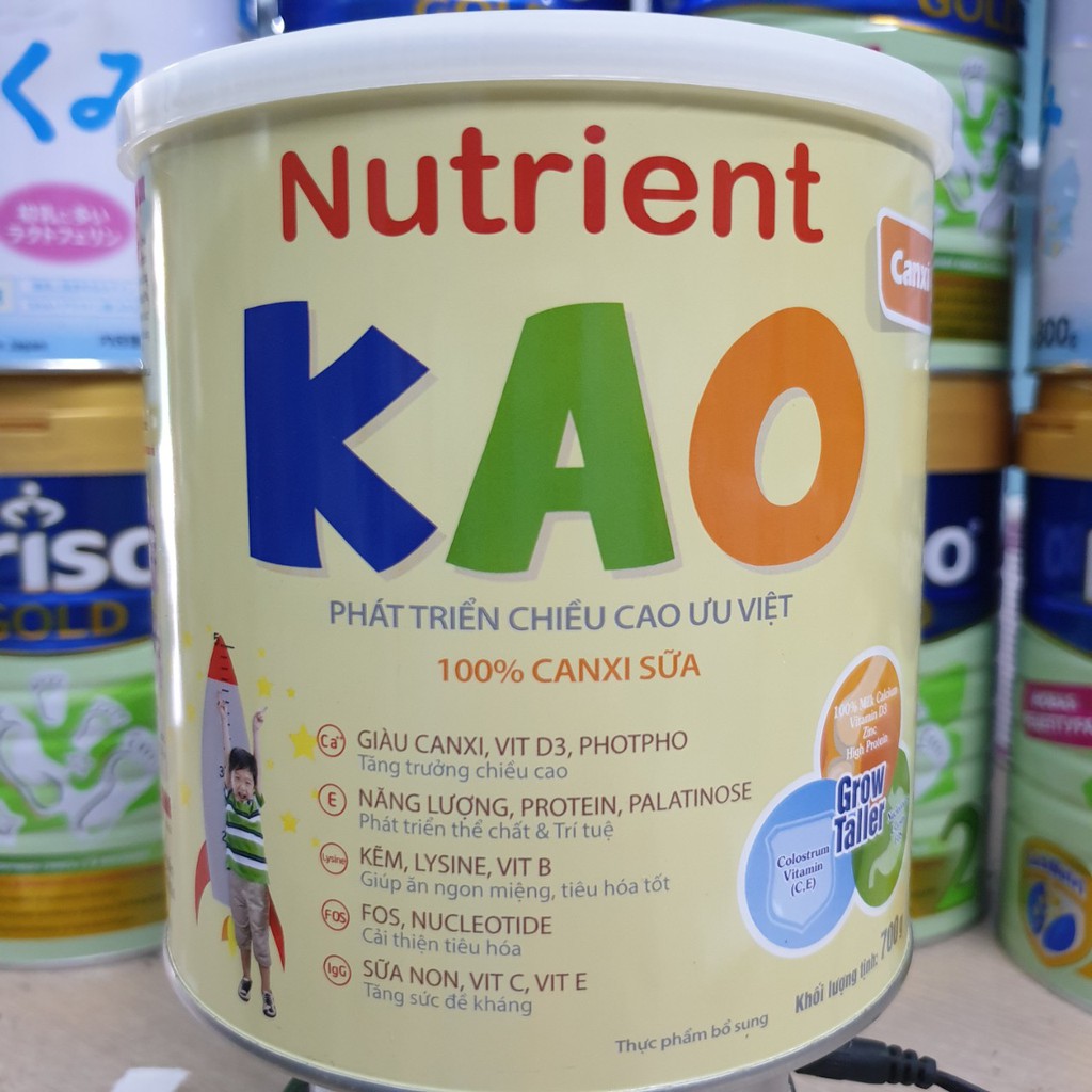 [Mã MKBC166 giảm 100K đơn 1tr3] Sữa bột Nutrient KAO 700g Date T4.2023