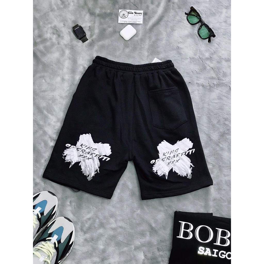 Quần short nỉ da cá XXX - Gin store