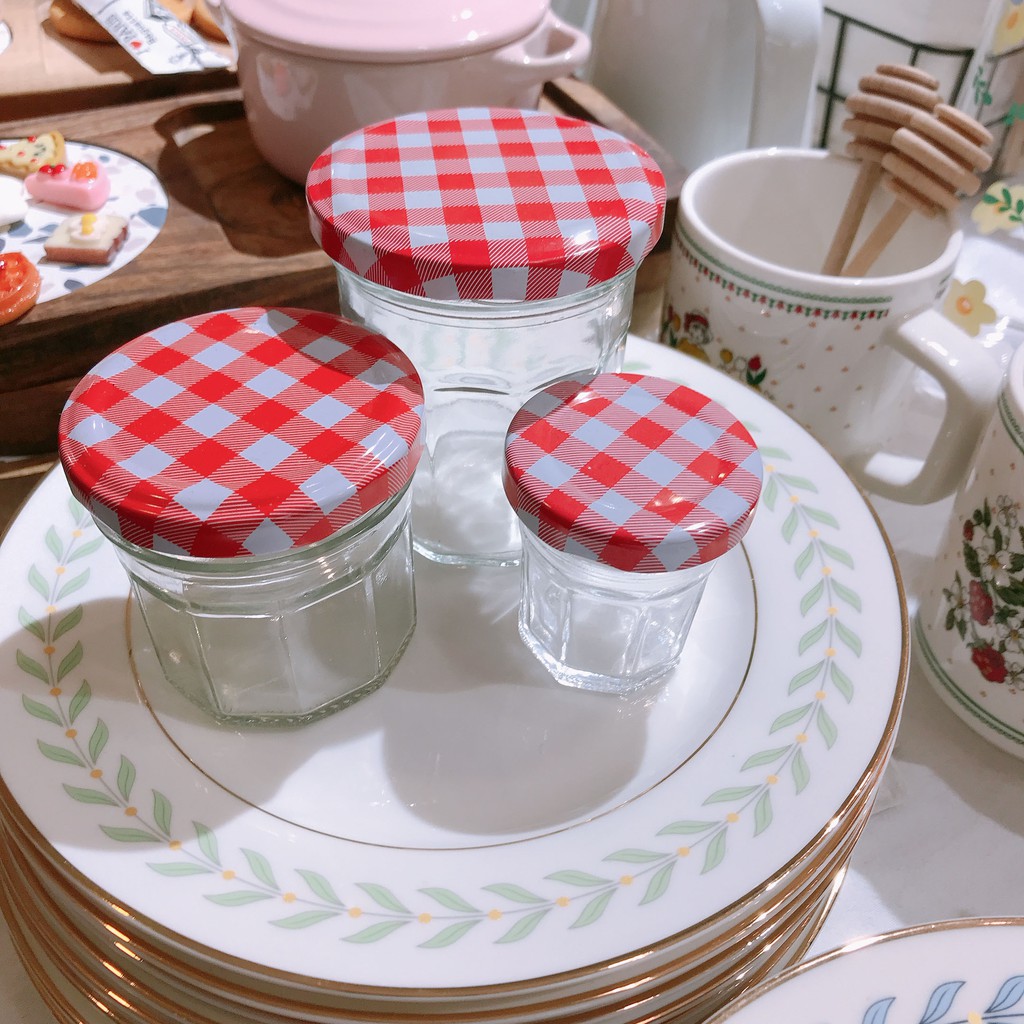 Hũ thủy tinh nắp nhôm hũ đựng sữa chua hũ thủy tinh làm mứt OIBECUNG PK.07 | BigBuy360 - bigbuy360.vn