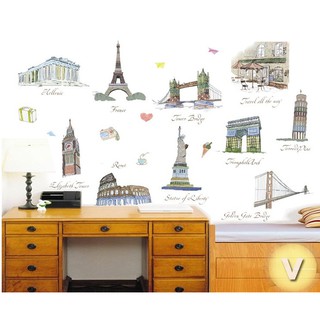 Decal dán tường Kỳ quan thế giới