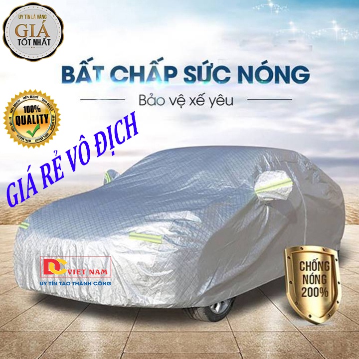 Bạt phủ xe hơi, ô tô tráng nhôm cao cấp cho xe 4,5, chỗ giành cho các hãng xe: Toyota-Hyundai-Ford-Mazda-Kia,...