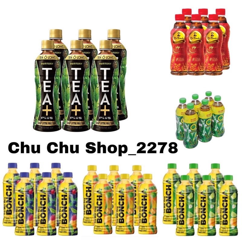 Lốc 6 Chai Trà OLong/ Boncha/ Dr Thanh/ Trà Xanh