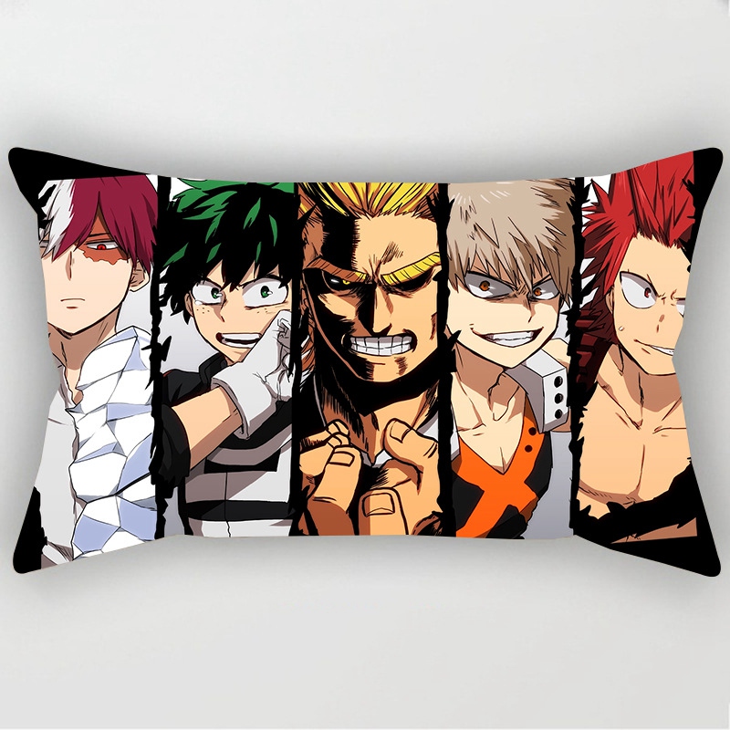 Vỏ Gối Chữ Nhật In Họa Tiết My Hero Academia Chất Lượng Cao Trang Trí Nội Thất